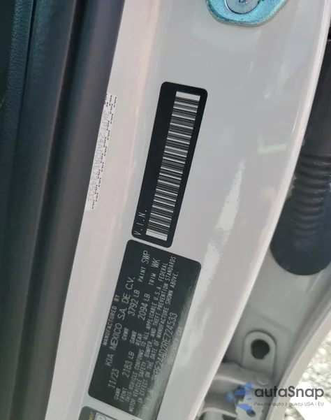 2024 Kia Forte Lx из США, поврежденный, VIN 3KPF24AD2RE724533